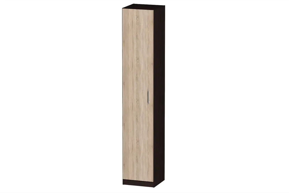 91368648 Шкаф распашной Furnistyle Лайф ЛШК-01 40x215x40 см ЛДСП цвет венге/дуб сонома STLM-1086501