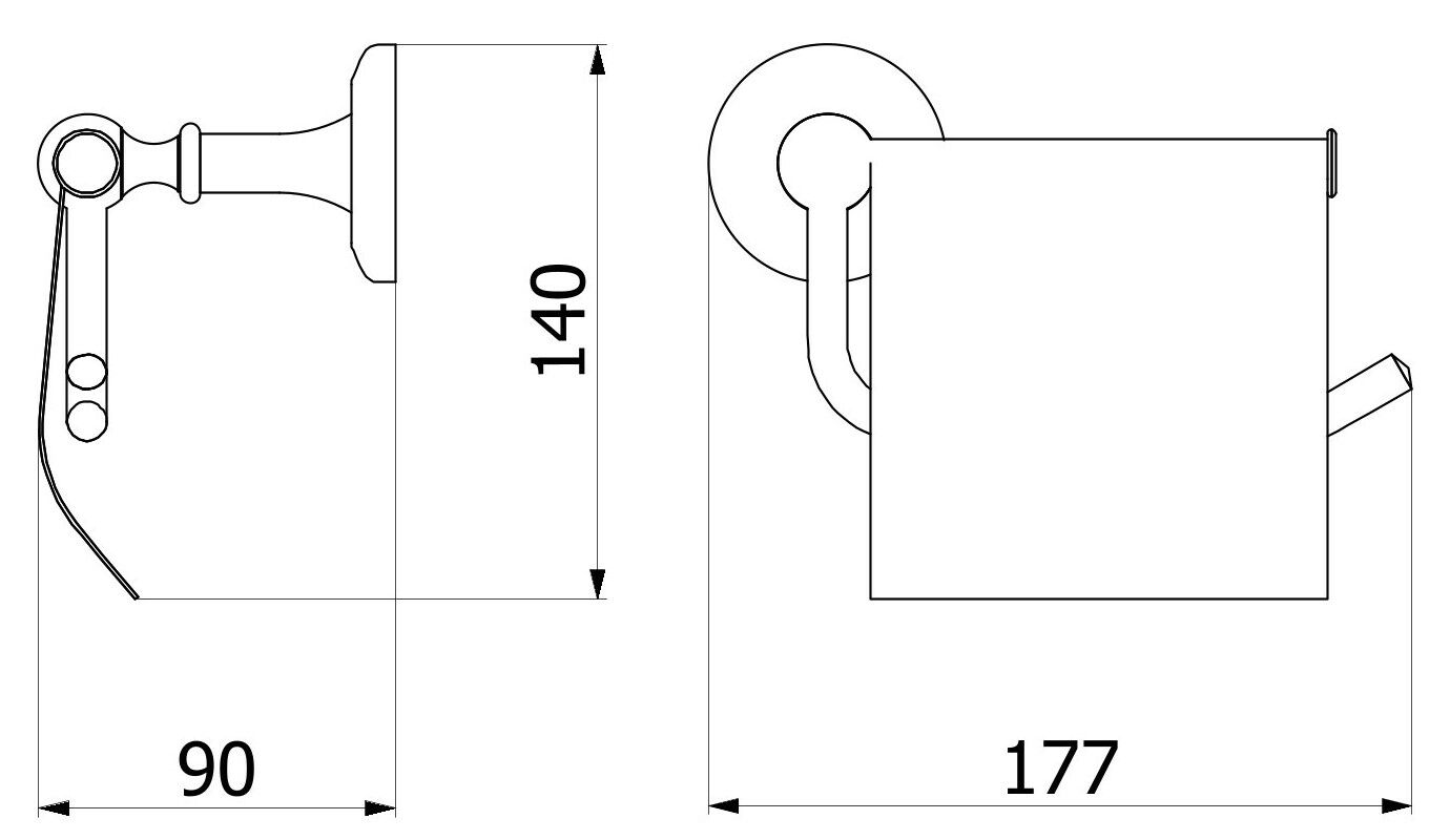 Держатель рулона с крышкой IB Hermes-аксессуары ARCH-00142485 - Вид №7