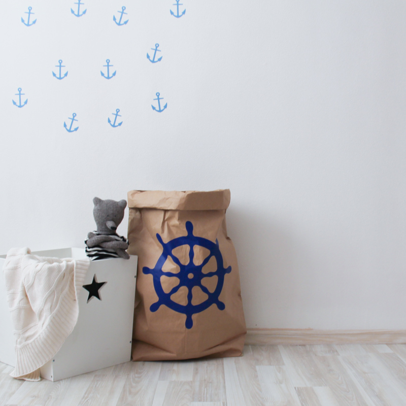 Эко-мешок для игрушек Wheel из крафт бумаги VAMVIGVAM  282003 Белый;бежевый Santreyd  - Вид №2