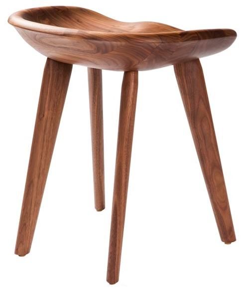 BassamFellows Низкий табурет из массива дерева Tractor Cb-21 - Вид №2