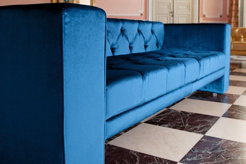 Domingo Salotti Тафтинговый 4-местный тканевый диван Tubby sun-id-1475235 - Вид №1