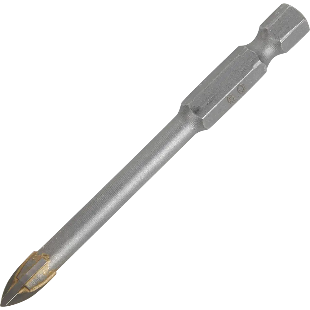 Сверло копьевидное по стеклу Elitech 6x75 мм 84870775 STLM-2207450  - Вид №4