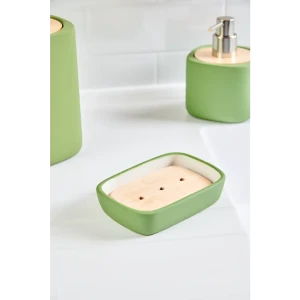 Мыльница Vidage Green Meadow керамика цвет зеленый