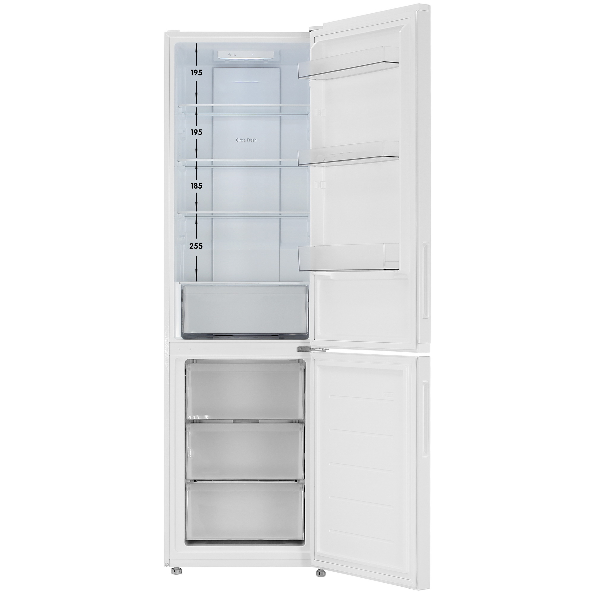 9267980 Холодильник с морозильником   Candy CFN6200W белый STDN-0117254 - Вид №1