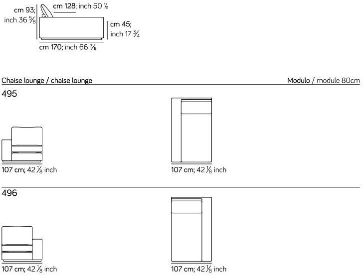 AMURA Угловой диван в ткани Murray 071+073+073+053+005 - Вид №6