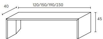ALBEDO Лакированная скамейка из мдф Praia sun-id-1476499 - Вид №10