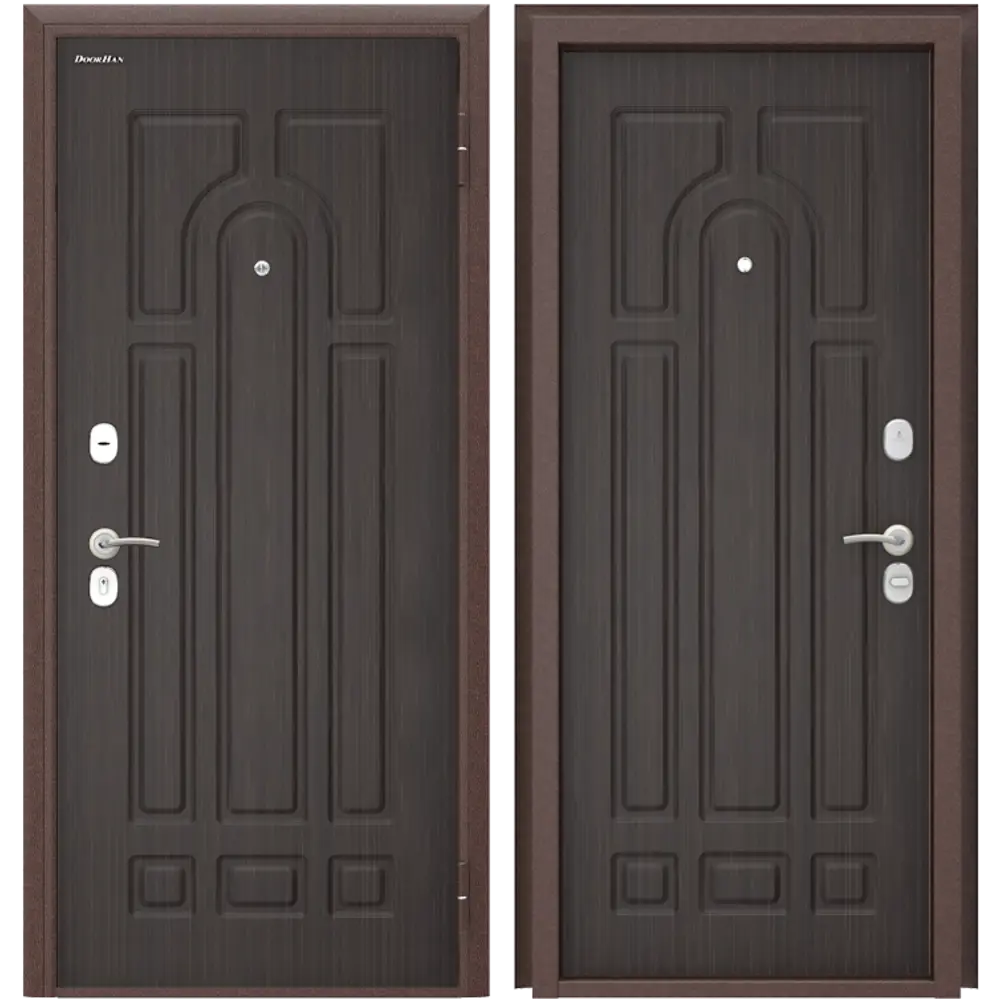 Дверь входная металлическая Оптим 88x205 см правая венге DOORHAN STLM-2209541