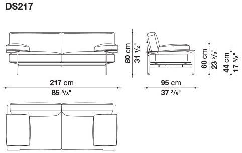 B&B Italia 2-х местный кожаный диван Diesis sun-id-1442912 - Вид №5
