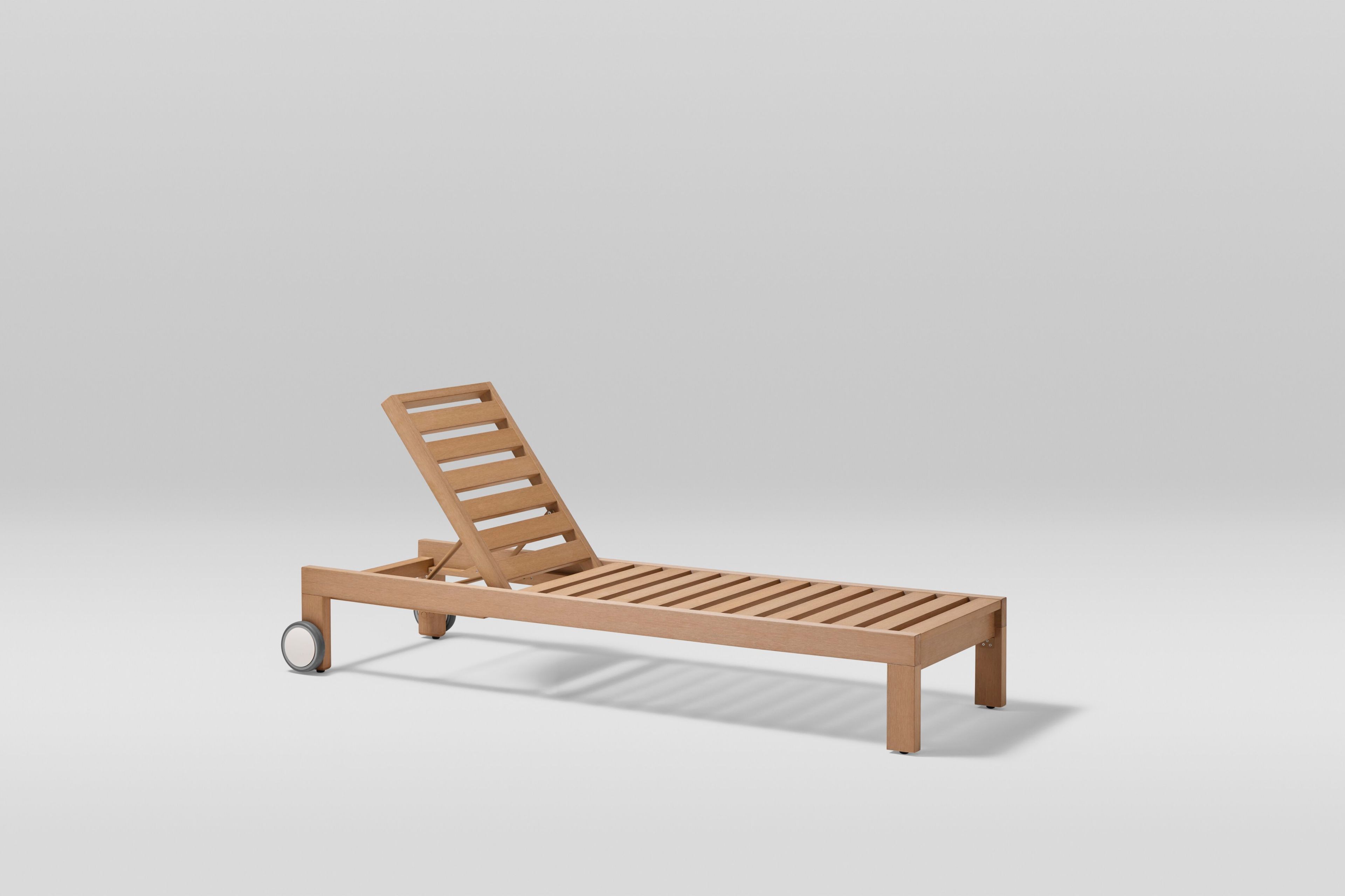 Ткань и TechTeak Recliner Садовая кровать с колесами POINT Kahn ARCH-00057871 - Вид №6