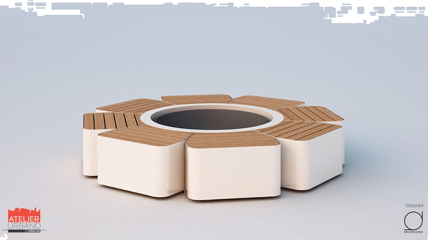 DIMCAR Круглая скамья со встроенной сеялкой Flora G466 - Вид №3