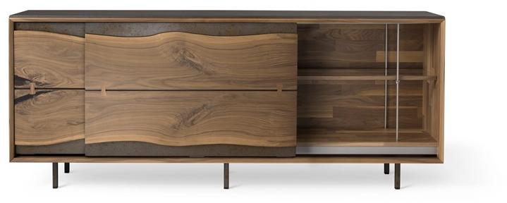 Arte Brotto Буфет из орехового дерева с раздвижными дверцами Leonardo L417n/220 - Вид №1