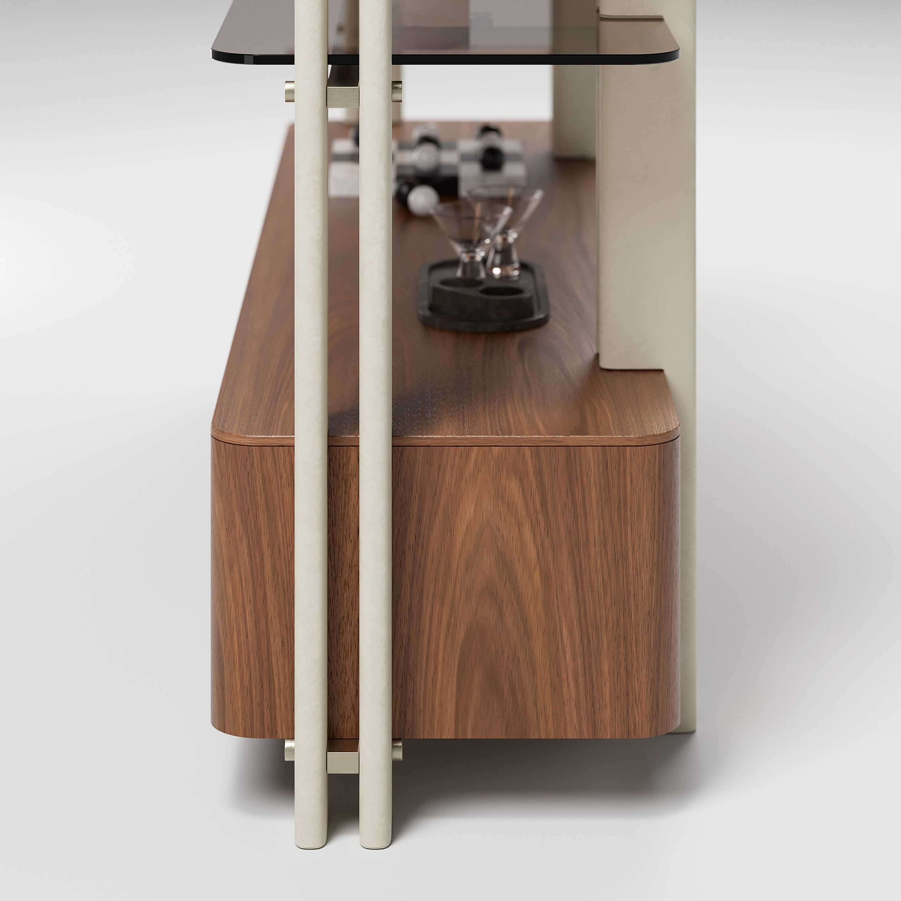 Деревянный двухсторонний книжный шкаф Capital Collection Diesis ARCH-00066794 - Вид №1