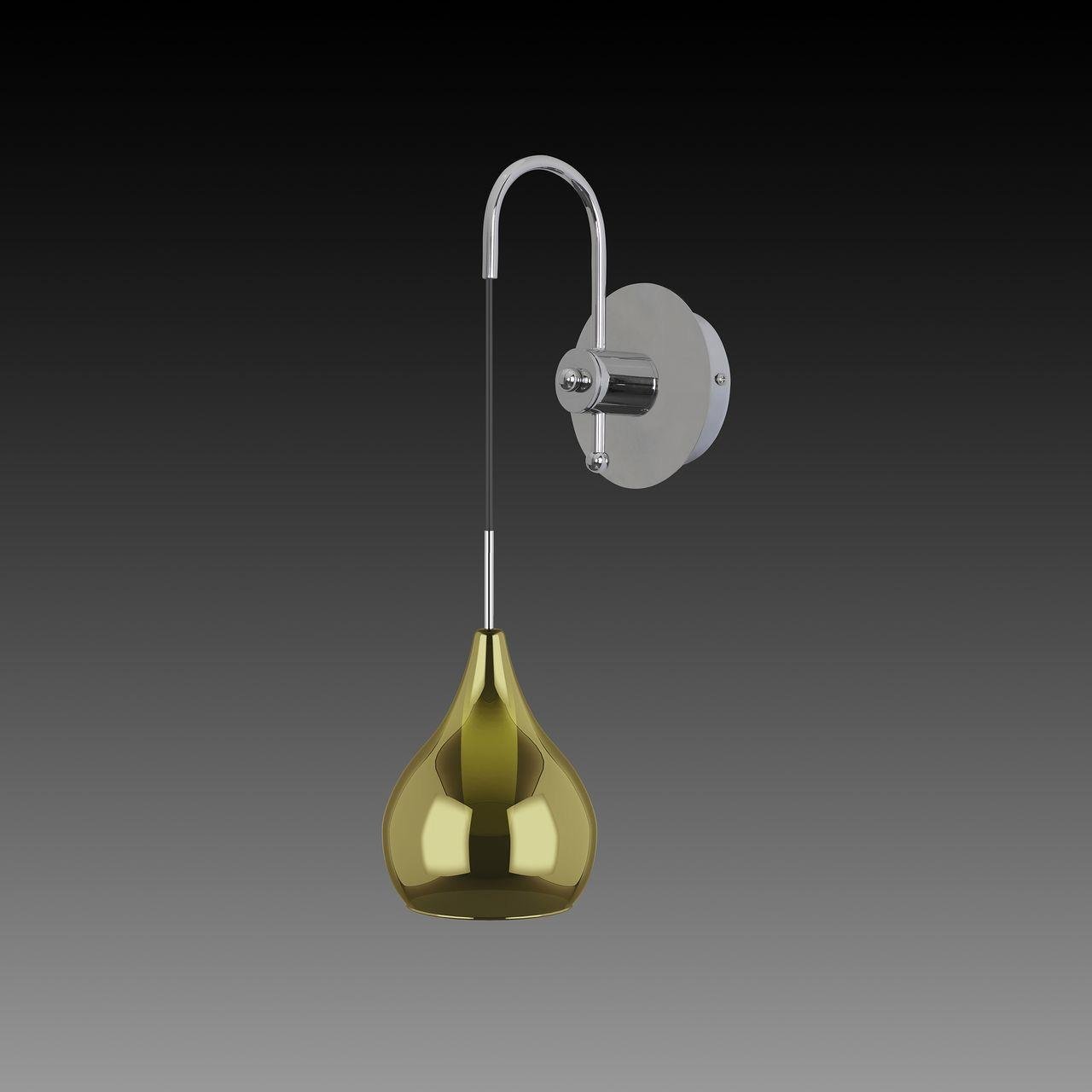 Бра Lightstar Pentola Зелёный LIGHTSTAR  078619 Зеленый;прозрачный;серебро  - Вид №1