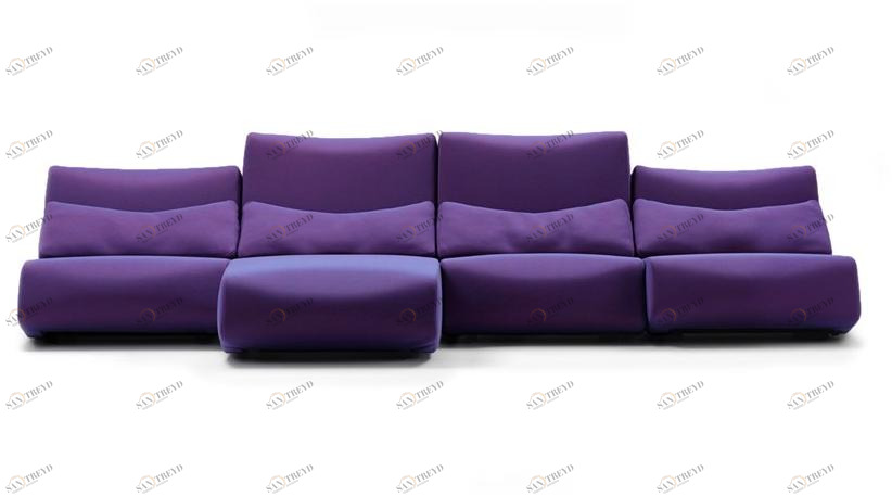 prostoria Модульный тканевый диван с шезлонгом Absent sun-id-1445868