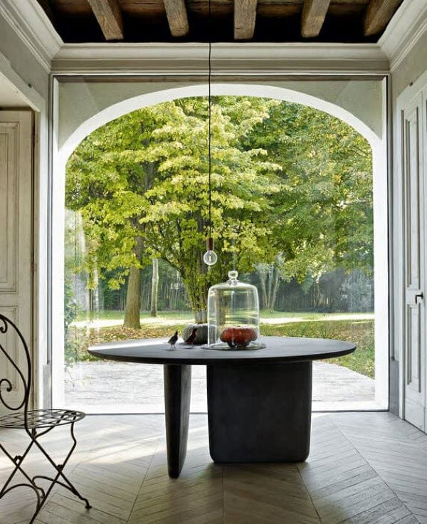 Бетонный круглый садовый стол B&B Italia Outdoor Тоби-Иши ARCH-00003002 - Вид №3