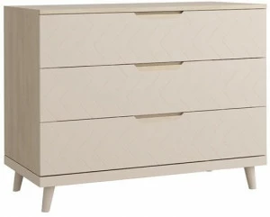 1430 Комод с 3 ящиками Сканди Жемчужно-белый R-HOME