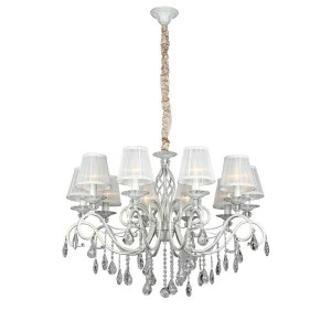 Подвесная люстра Omnilux OML-79103-10 OMNILUX ДИЗАЙНЕРСКИЕ 186448 Белый