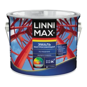 89379746 Грунт-эмаль по ржавчине Linnimax Быстросохнущая шелковисто-матовая цвет прозрачный база 3 2.35 л STLM-1485913