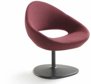 Artifort Вращающийся стул обитый тканью на жердочке