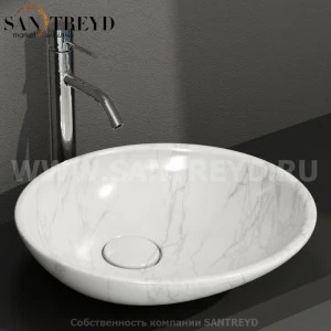 LAT50AC Накладная раковина на столешницу  круглая Ceramica Globo
