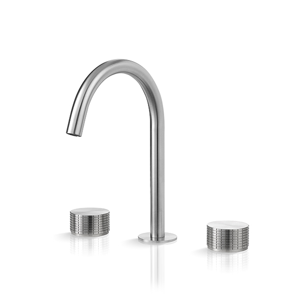 Смеситель на три отверстия для умывальника с изливом KRO202 linki 