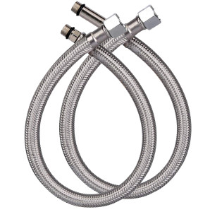 90840356 Гибкая подводка для воды C-PE28-4 40 см 1/2"х M10 гайка-штуцер STLM-0407701 TIM
