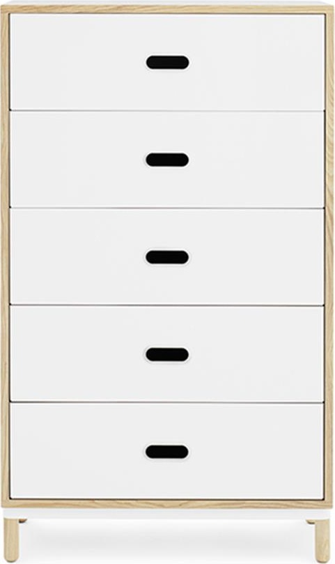 601051 Комод w. 5 ящиков белый Normann Copenhagen Kabino 