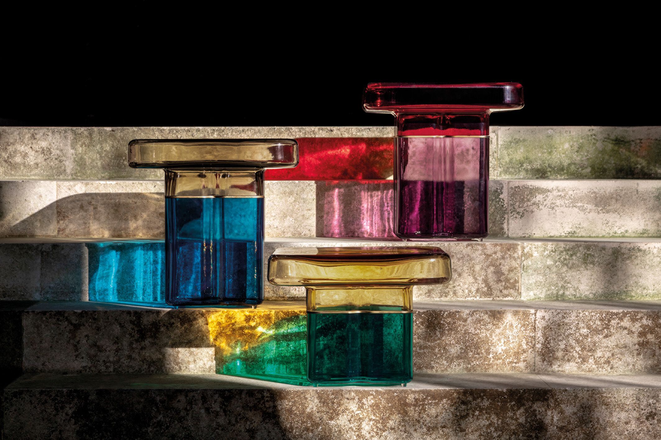 Квадратный журнальный столик из муранского стекла REFLEX ARCH-00089967 - Вид №2