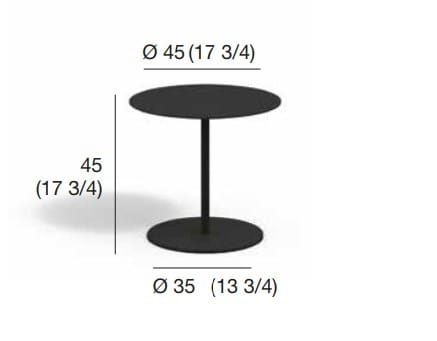 Круглый низкий садовый столик RODA Button ARCH-00081908 - Вид №2