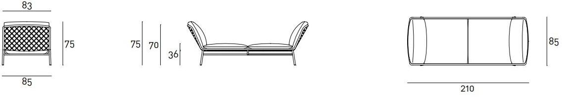 Living Divani Садовая кушетка из мягкой ткани sun-id-1387283 - Вид №7