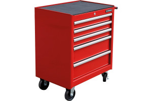 15780509 Инструментальная тележка на колесах, 5 ящиков, красная ODOO BTD-27105red Станкоимпорт