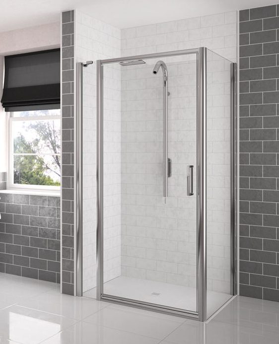 Дверь душевая для установки с боковой панелью AR6NF90 L или R Merlyn Arysto Хромированный  - Вид №3