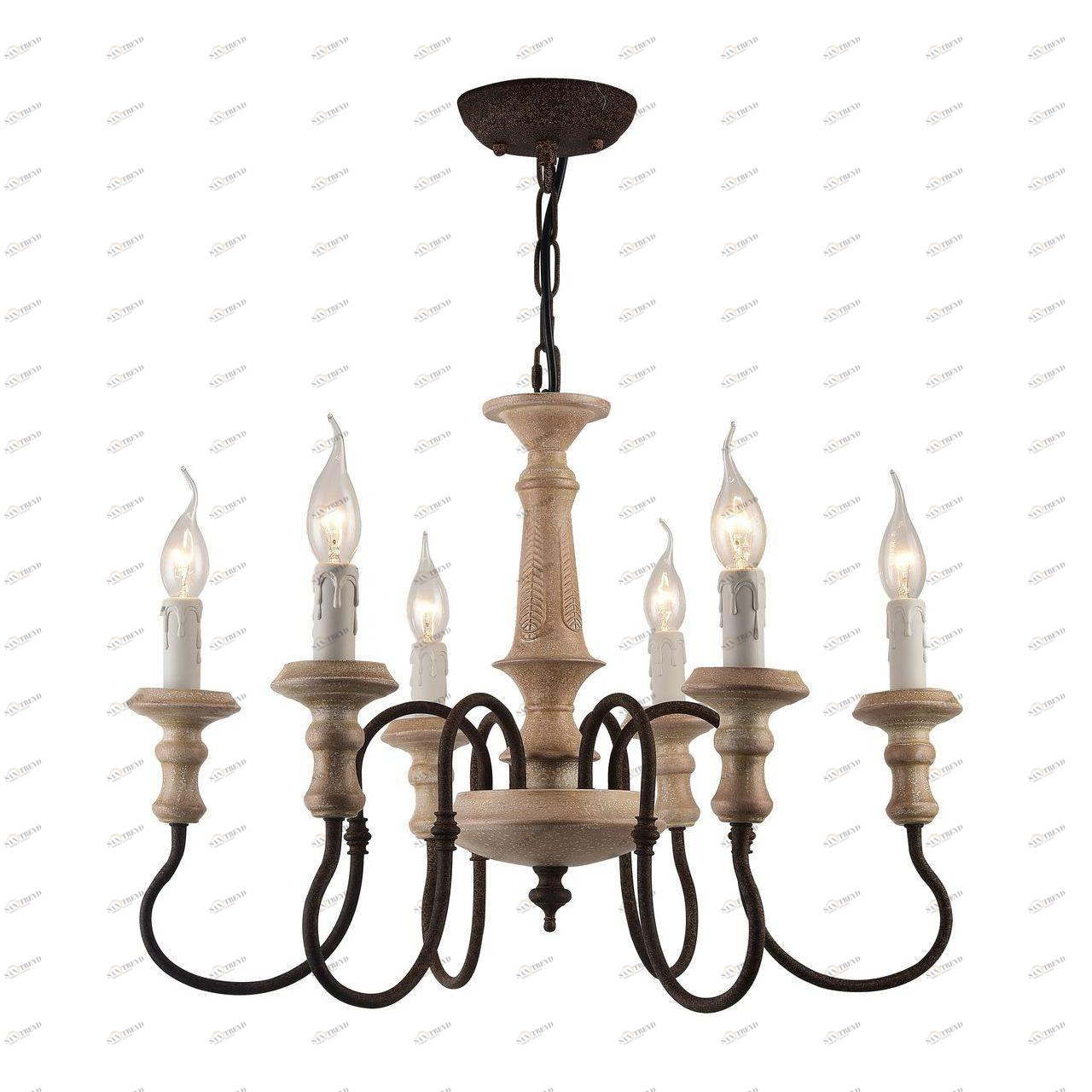 Подвесная люстра Arte Lamp A1700LM-6BR ARTE LAMP ДИЗАЙНЕРСКИЕ 187637 Коричневый 