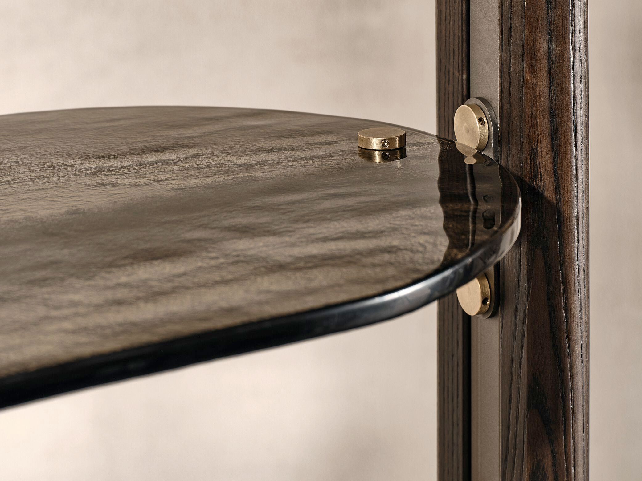 Стеклянный книжный шкаф с креплением пол-потолок Naturedesign Главная ARCH-00088266 - Вид №9