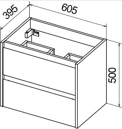 Мебель для ванной комнаты BelBagno KRAFT 39-600 Bianco Opaco  - Вид №2