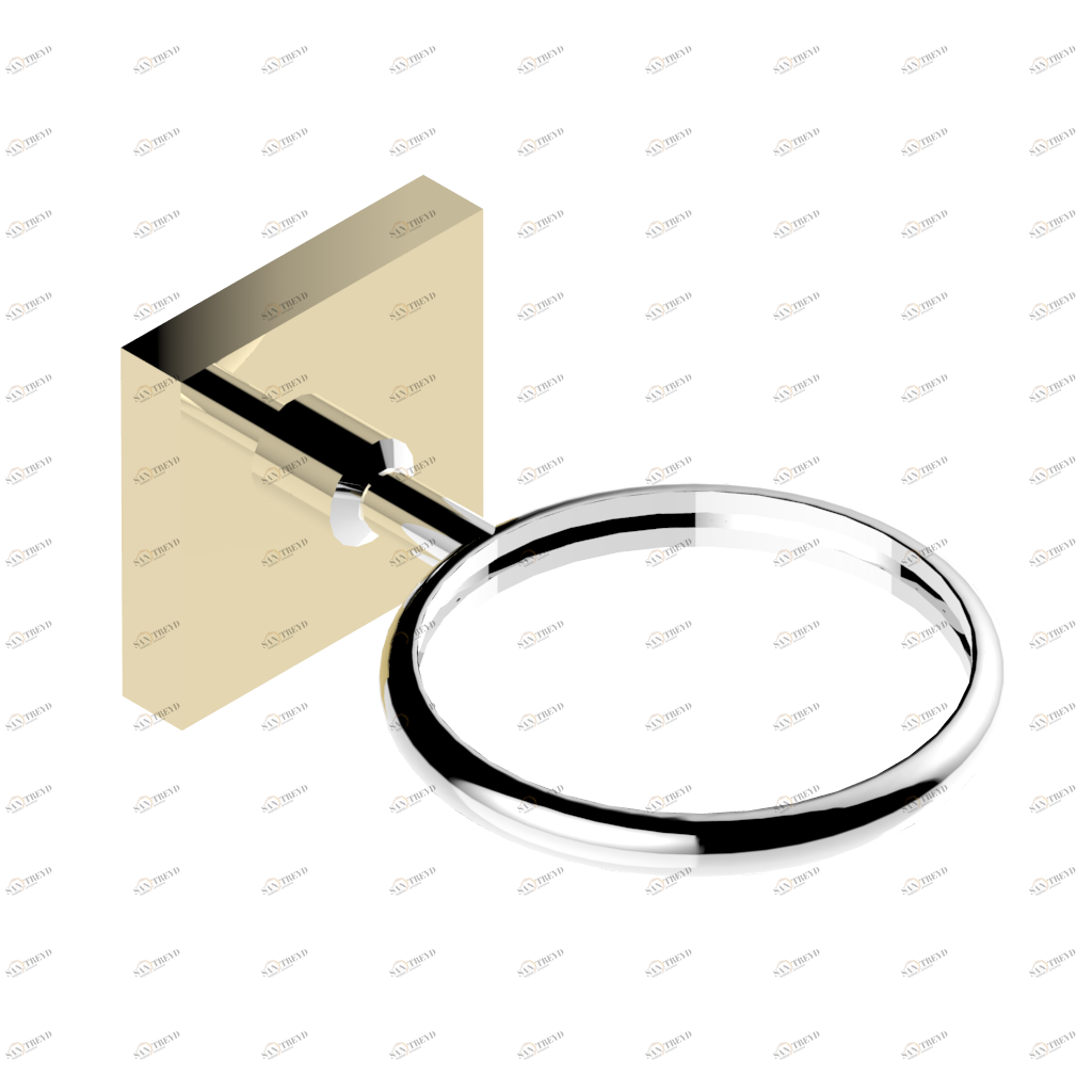 G79-537 Настенный держатель без стакана Thg-paris Cubica Хром/золото G79-537 CAT.A