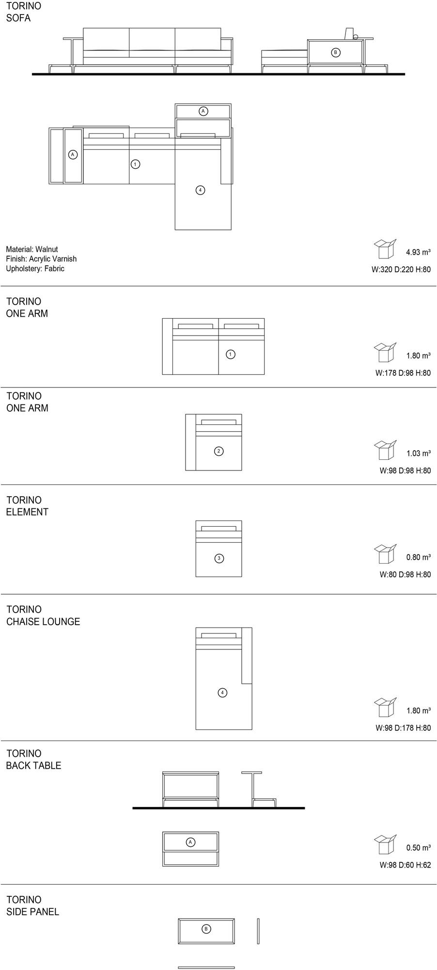 Mobi Модульный тканевый диван с шезлонгом sun-id-1509030 - Вид №4