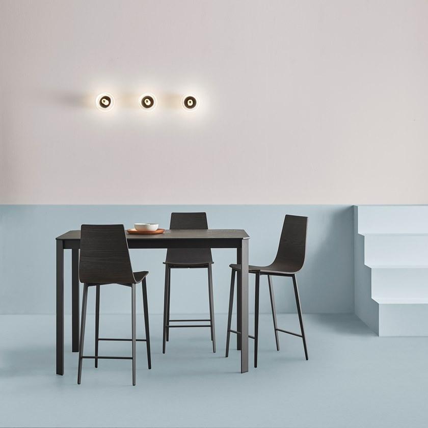 MOBLIBERICA Высокий деревянный табурет с подставкой для ног Salt sun-id-1491903 - Вид №2