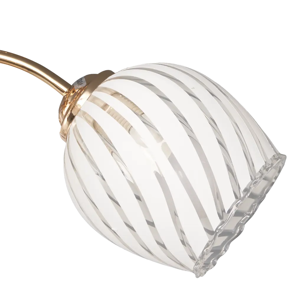 Люстра потолочная «Арабеска» КС30068/3С, 3 лампы, 9 м², цвет белый/золотой КЛЮЧНИК STLM-2064835 - Вид №5