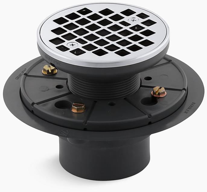 KOHLER ClearFlo  Круглый дизайн трап для душа, плитка для душа K-9135-SN  - Вид №1