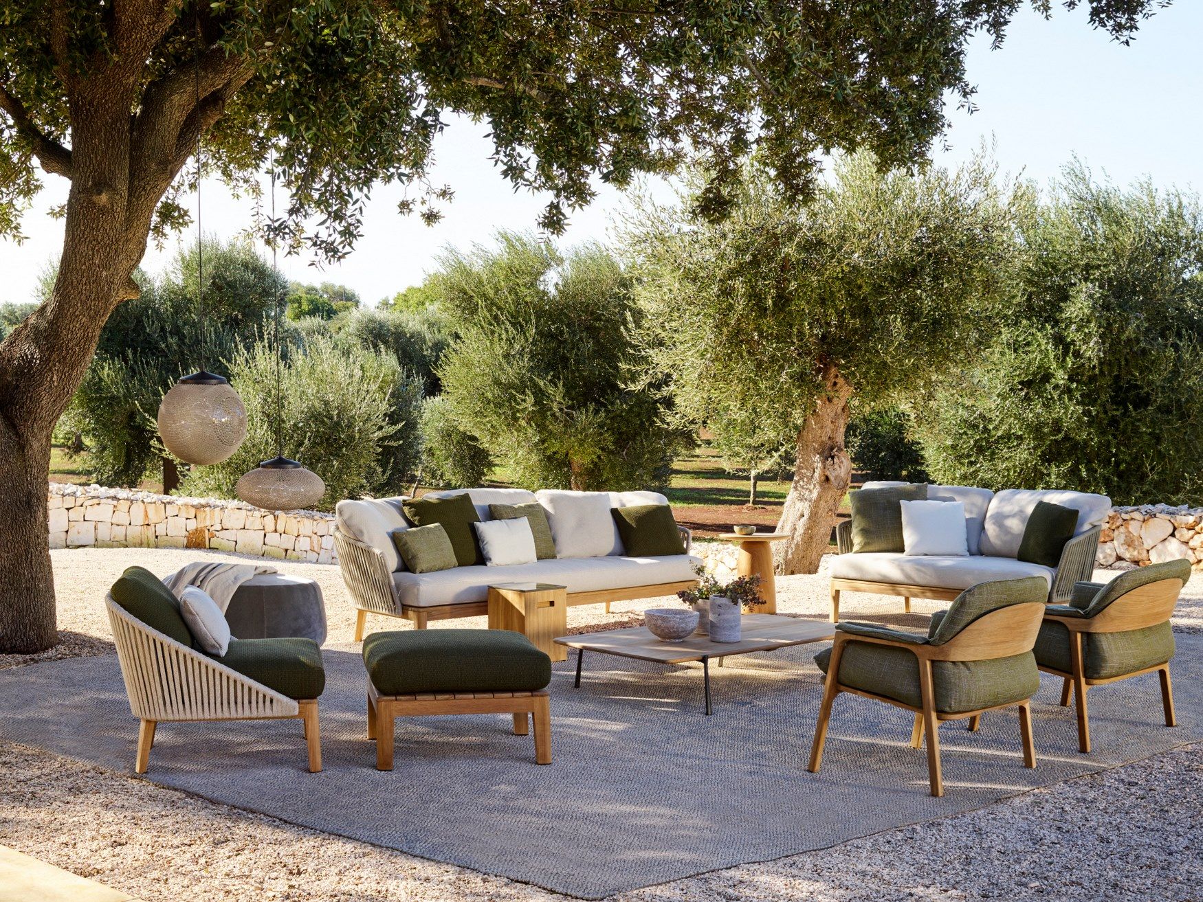 Тканевое садовое кресло с подлокотниками TRIBÙ Mood ARCH-00011932 - Вид №2