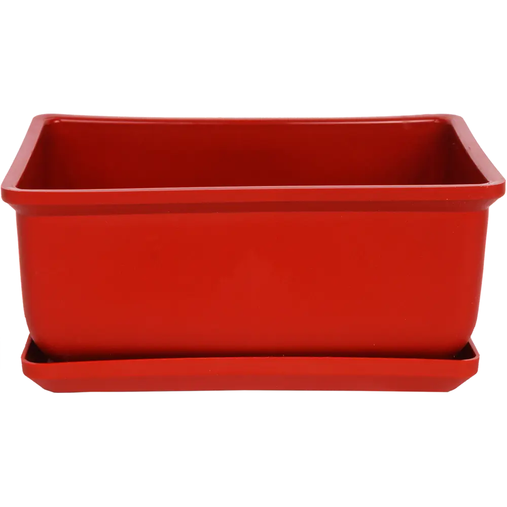 Горшок цветочный для бонсай Газонcity 20x9x9 см v2 л пластик терракотовый Бонсайница STLM-2032231