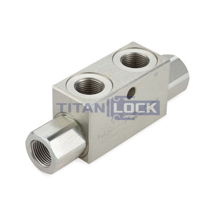 Гидрозамок односторонний, 1.1/4", BP/BP, сталь, TLSHL1.1/4FF TITAN LOCK 