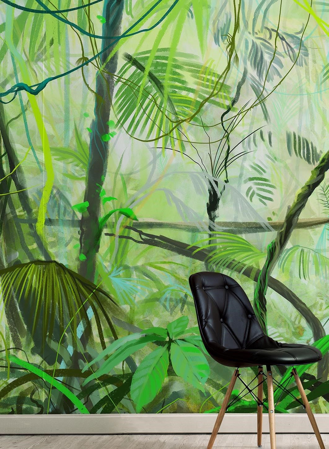Тропические обои ПВХ бесплатно, ЭКО, моющиеся WallPepper окружающая среда ARCH-00124765 - Вид №1