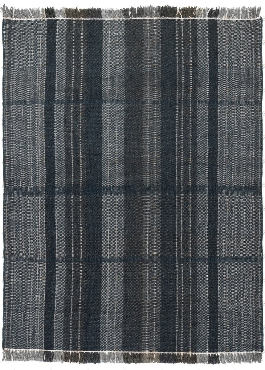 Ковер шерстяной прямоугольный цвет индиго 300х200 см Norton Indigo CARPETDECOR ДИЗАЙНЕРСКИЕ, HANDMADE 00-3893115 Синий 