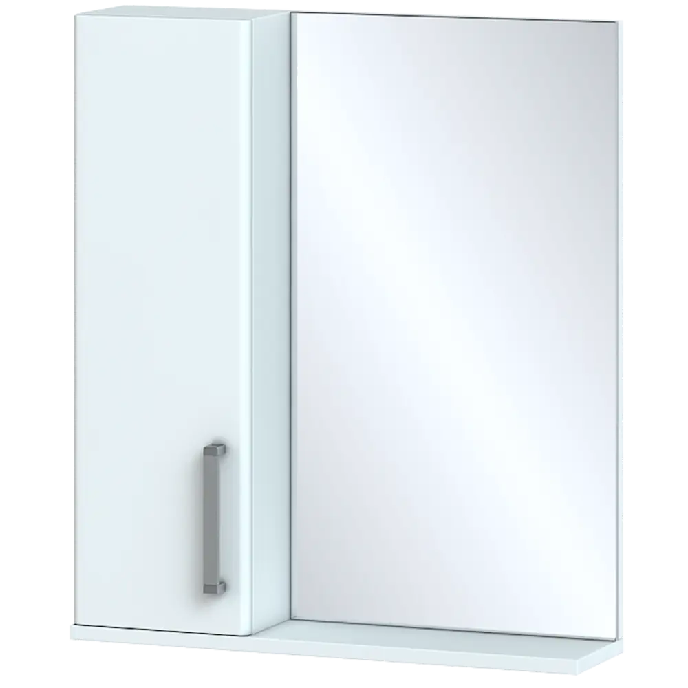 Шкаф для ванной зеркальный подвесной Vigo Eggo 60x70 см цвет белый STLM-2000041 - Вид №1