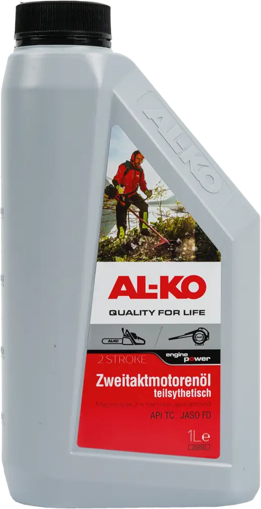 Моторное масло AL-KO 2Т полусинтетическое для садовой техники 1 л 82659476