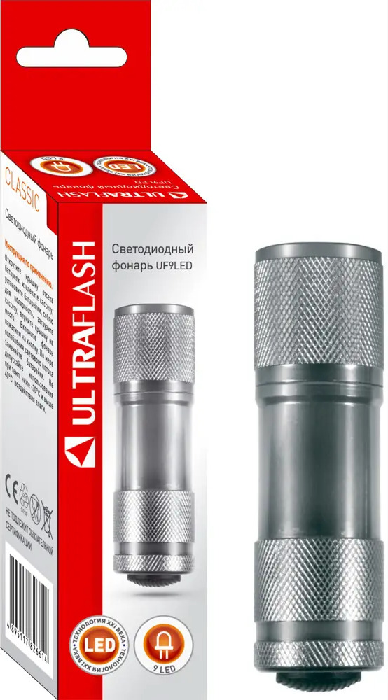 93730469 Фонарь Ultraflash UF9LED 1 Вт STLM-0559023