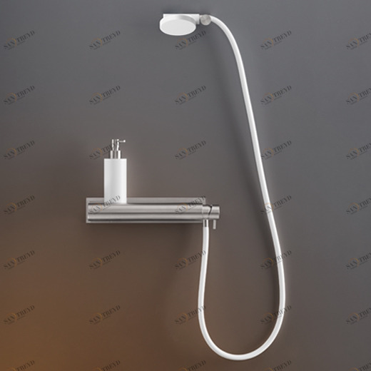 Настенный смеситель набор, без встроенной части, используемой в качестве полки, с круглым Delrin® ручным душем диаметром 96 м т  MIL98 CEADESIGN 