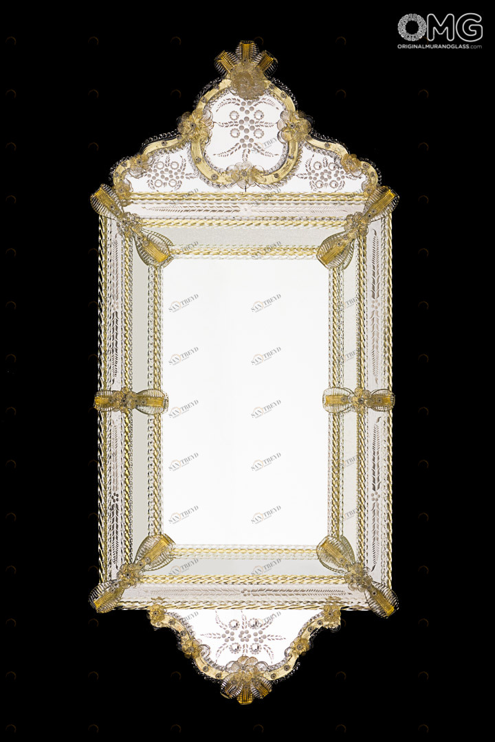 3632 ORIGINALMURANOGLASS Венецианское зеркало Виктус - муранское стекло OMG  см 